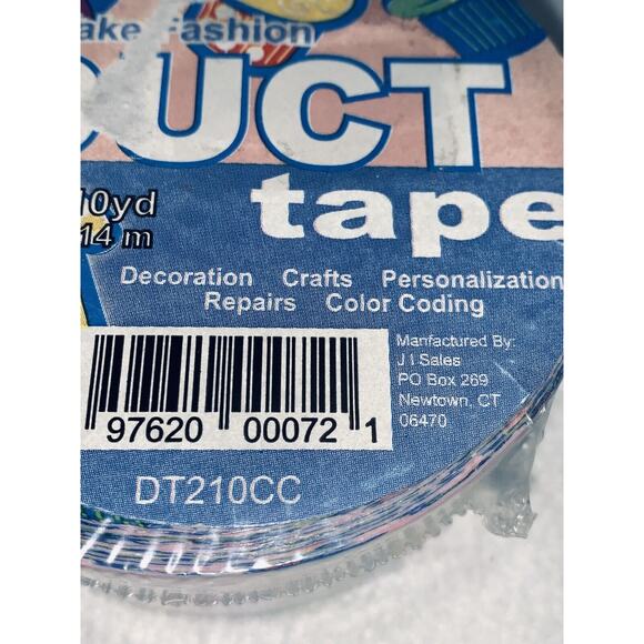 Lot of 3 Duct Tape Cupcake Fashion 1.88" x 10 Yds Crafts Repairs Decorate NOS - Picture 6 of 7